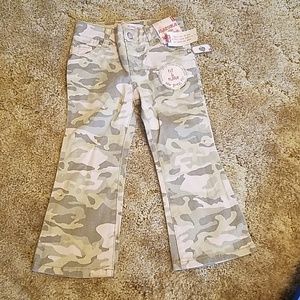 Girls Levi's 517 jeans pink glitter camo